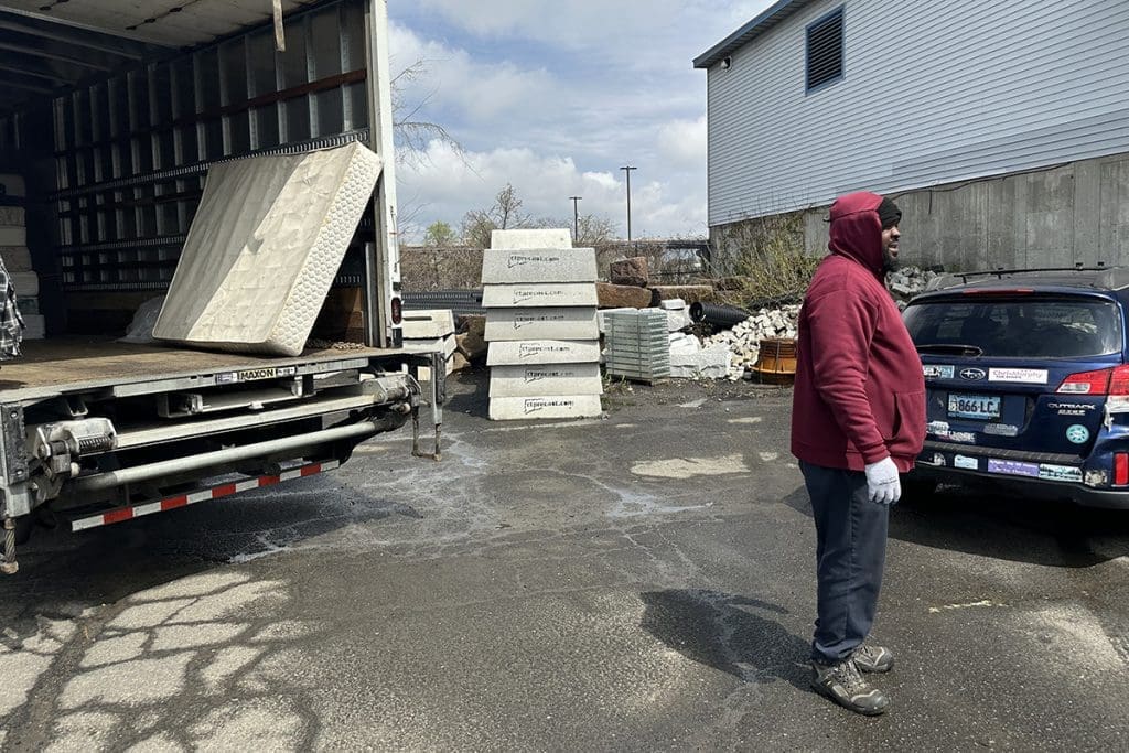 Norwalk photos mattress recycling day Nancy on Norwalk