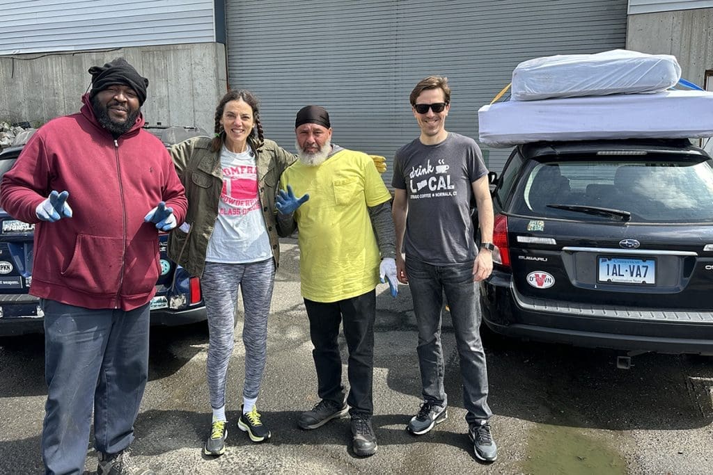 Norwalk photos mattress recycling day Nancy on Norwalk